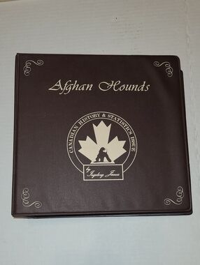 Afghan Hounds: Canadian History & Statistics Issue by Ingeborg James